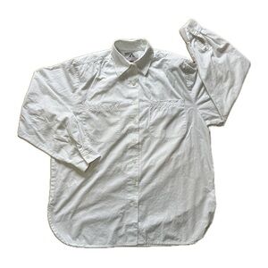 Vintage Jordache White Western Blouse M Women’s 100% Cotton Embroidered Detail